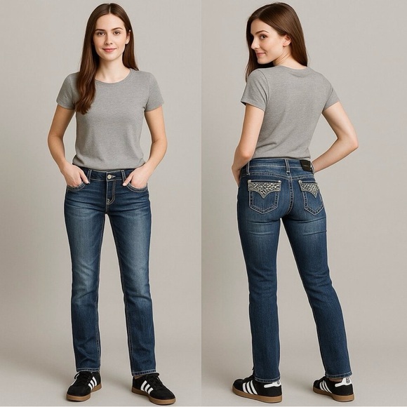 💃✨ MISS ME Straight Leg Jeans 💎🔥 Size 27 - Picture 13 of 13